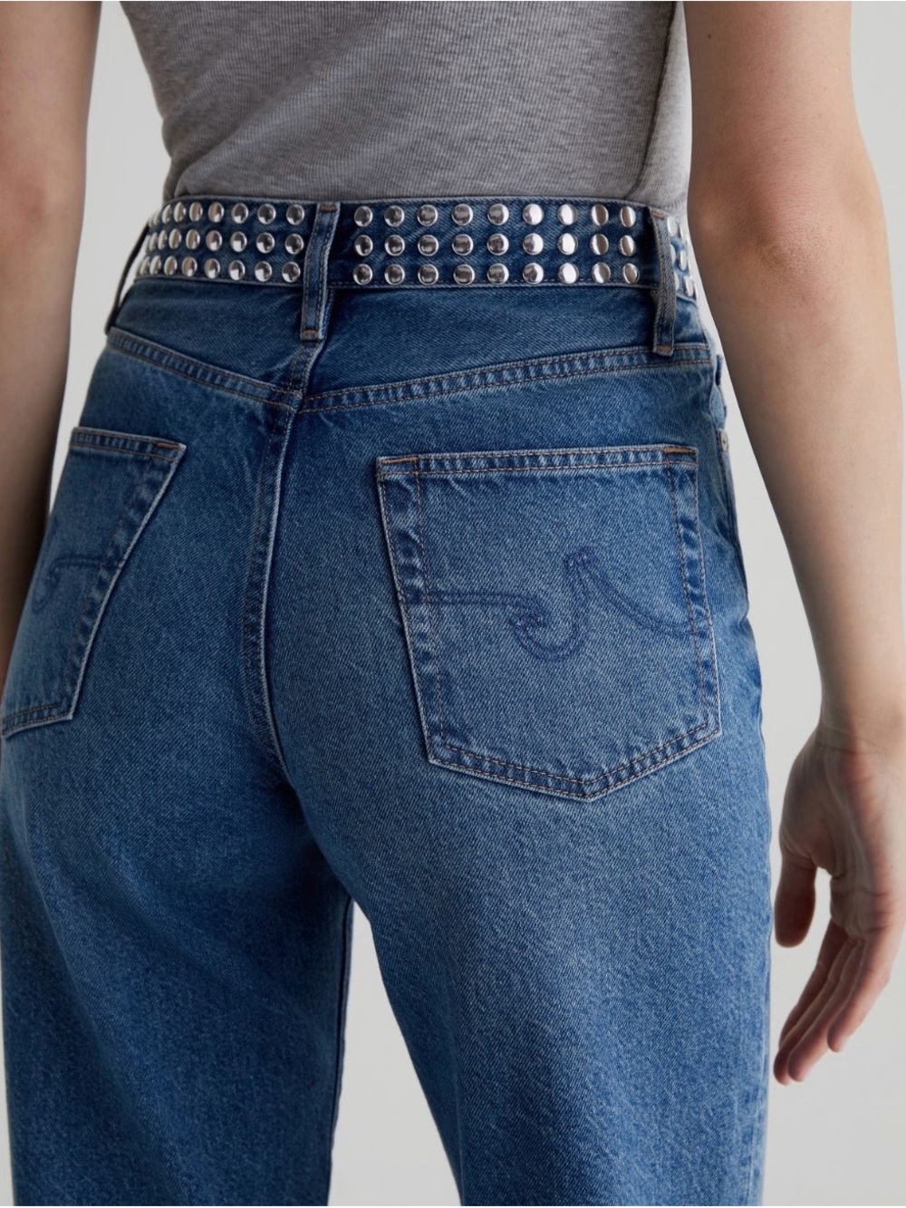 Ag Adriano Goldschmied Rian Super High-Waist Straight Leg Jeans | 29 - Picture 7 of 12